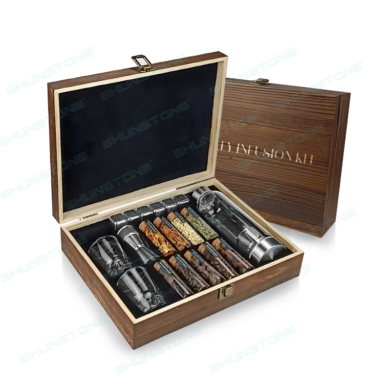 Bartender Whiskey Making Kit With Spices Whiskey Bottle And Shot Glass Alcohol Infusion Diy Kit Birthday Gift For Men