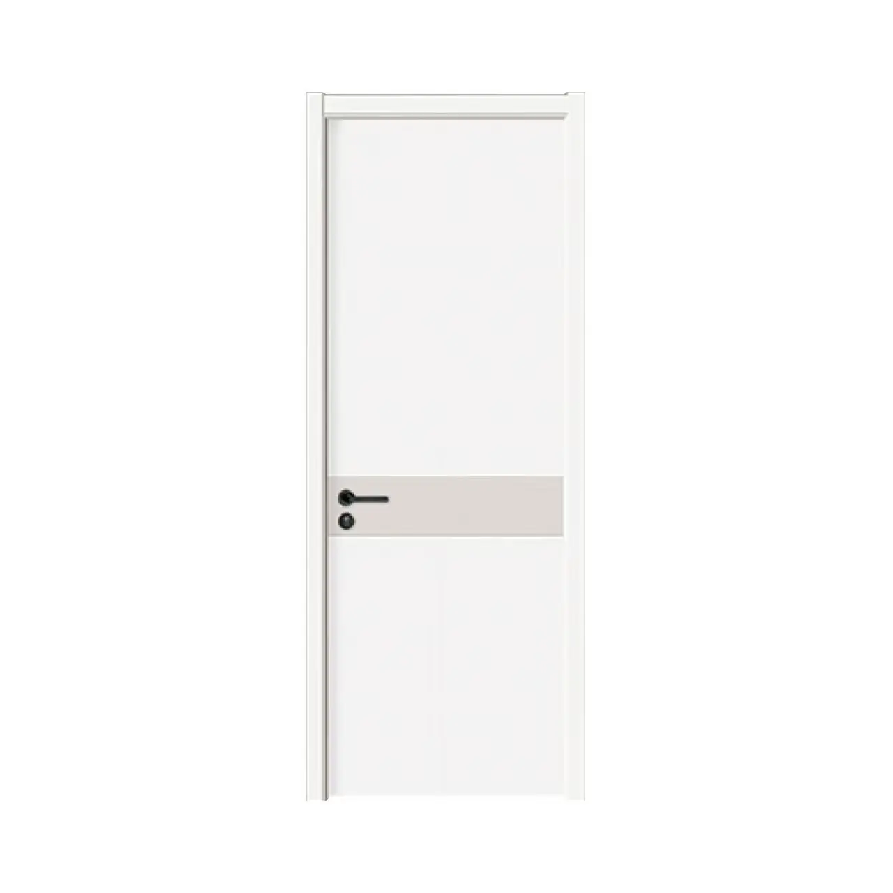 Hot Sale Interior Design White Modern Bedroom Doors Solid Core Wood Flush Door For House
