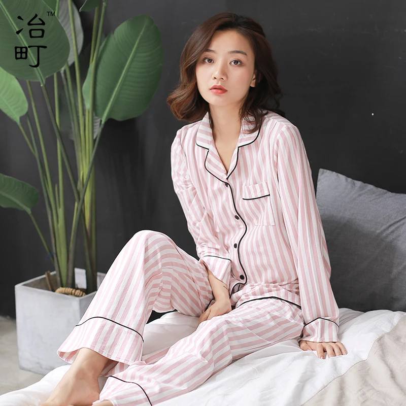 Пижама для беременных из двух предметов, одежда для кормления на заказ, тонкая Пижама для кормящих мам с длинным рукавом