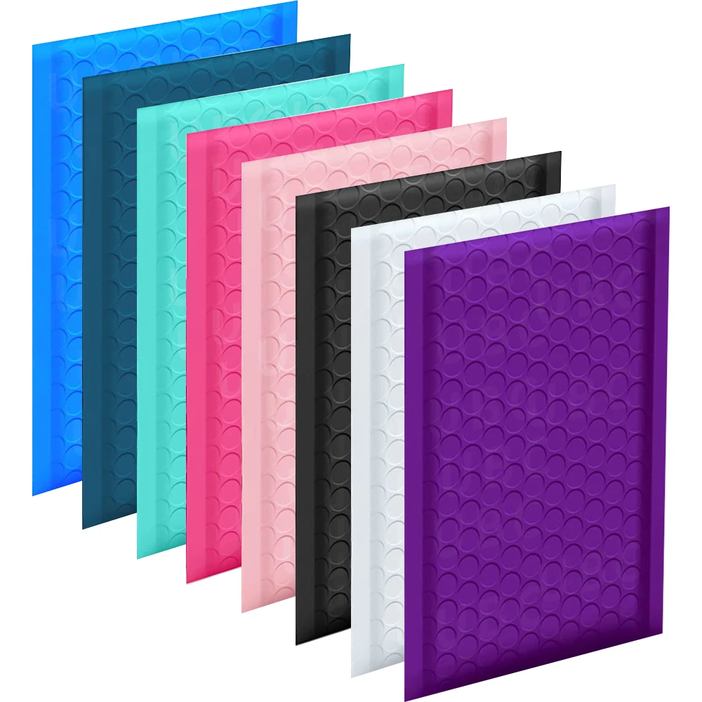 Factory In-stock Wholesale Hot Pink Bubble Mailer Bubble Polymailer Self-sealing Wrap-around Book Envelope Shipping Packaging