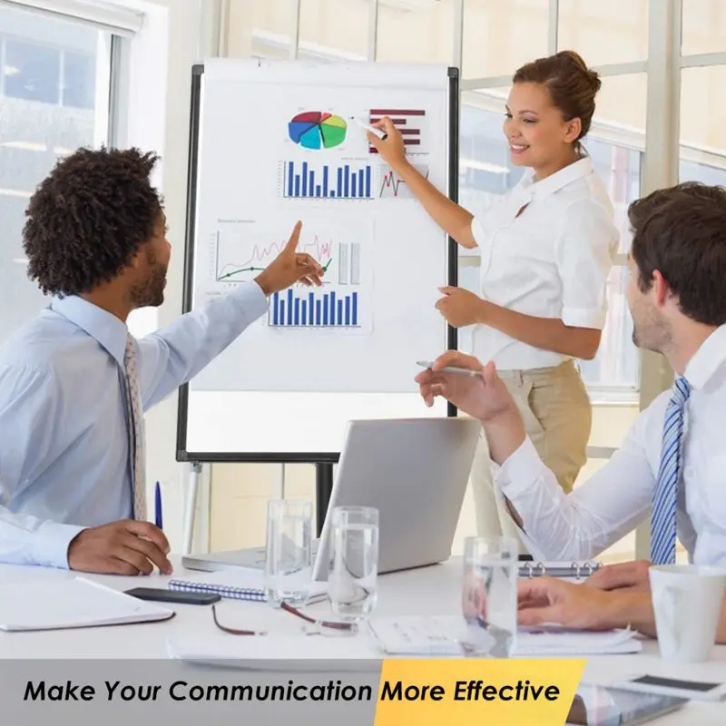 Mobile Dry Erase Whiteoard 36*24inchs Portable Magnetic Dry Erase Board Stand Easel White Board Flipchart Easel Board