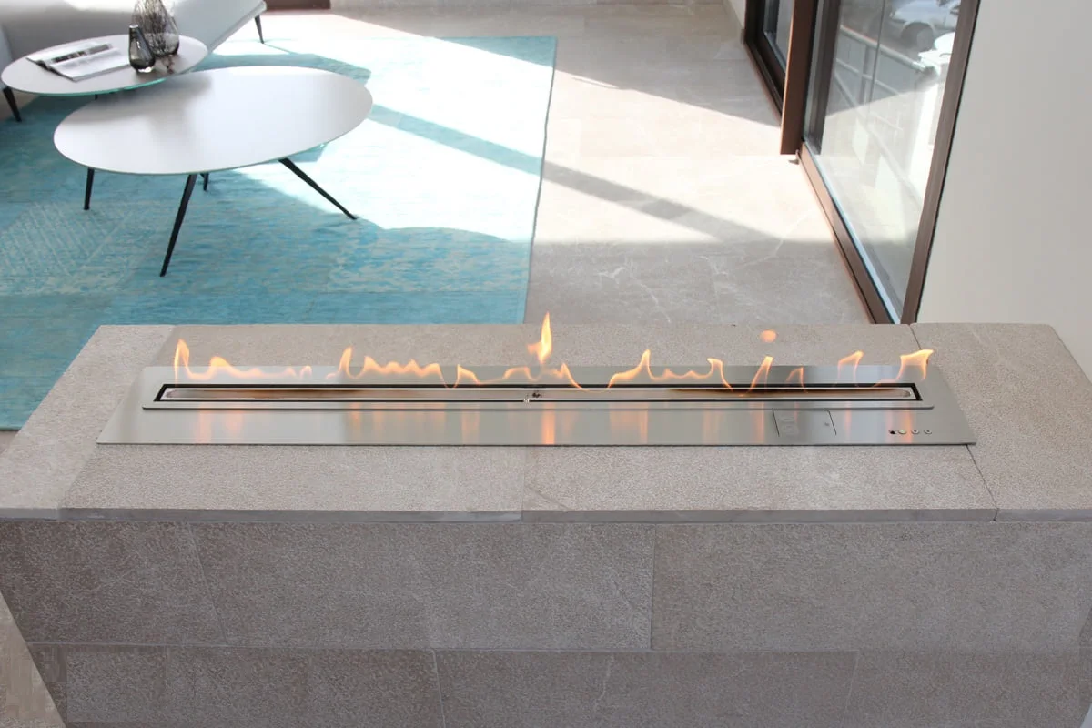 Hot sale 1500 mm bioethanol fireplace wall design