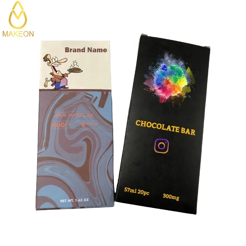 Изготовленная на заказ картонная коробка для шоколадных батончиков, китайский производитель, оптовая продажа упаковки