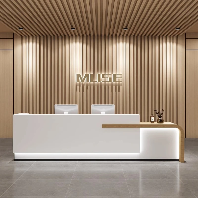 QT-31 rezeption scrivania office furniture desk tables set oficina modern front desk reception desk beauty salon