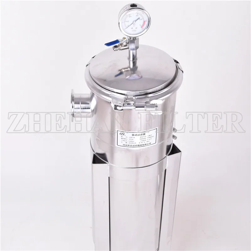 Ss bag filter housing/304 stainless precision filter for industrial liquid filtration