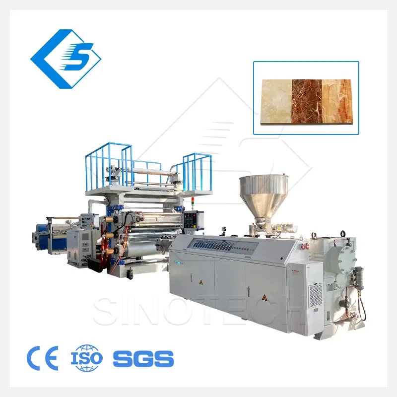 2023 PVC Sheet Machinery To Make PVC UPVC Marble / SPC Floor Sheet Production Line / Marble Alternative Extruder Extrusion Line