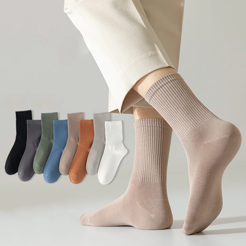 Jingwen OEM Medias De Algodon Knitted Cotton Fancy Socks Women
