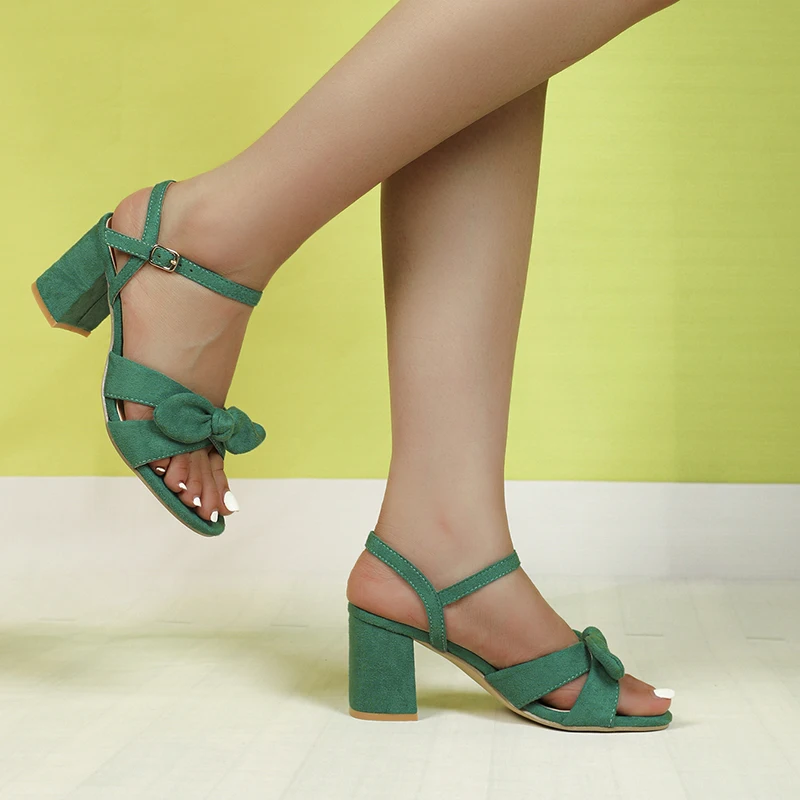 Wholesale Female Sandals Shiny High Heels Bridal Shoes For Women Pumps Shoes Party Wear Middle Heeled For Women High Heels