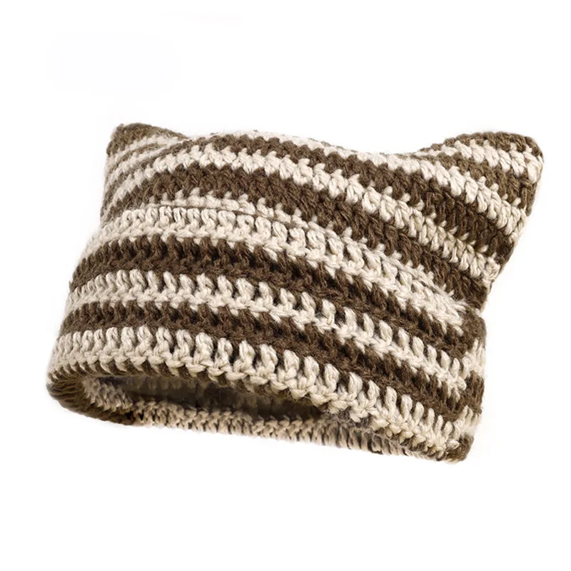 Wholesale Custom Fashion Handmade Crochet Bucket Hat Granny Square Hat Crochet Knitted Hat For Women