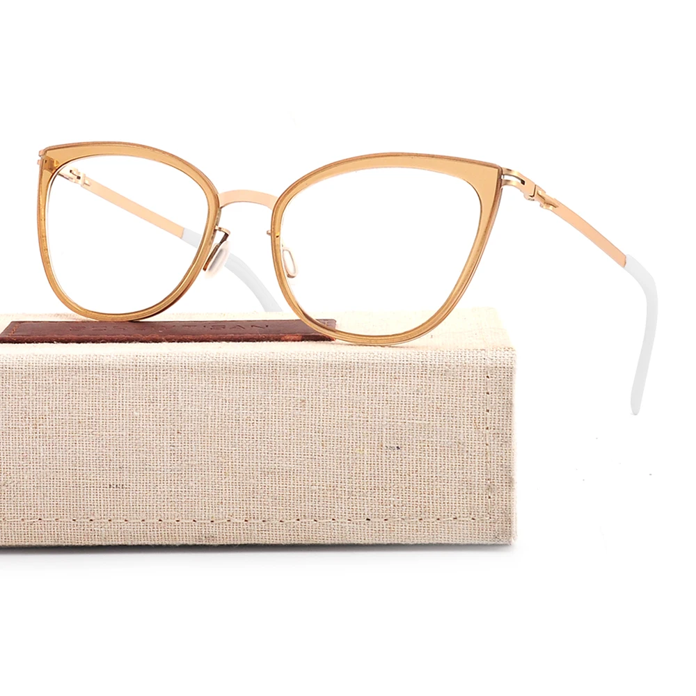 Lonsy Lady Vintage Cat Eye Retro Optical Italian Acetate Eyeglasses Frames