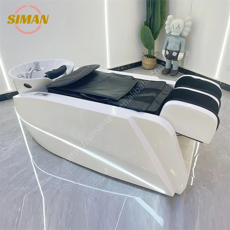 Siman strong load-bearing capacity massage shampoo bed large size optional head water therapy and steamer durable high quality