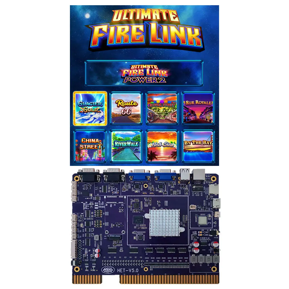 America popular multi games pcb board IGS firelink fusion6 pot o gold POG skill game board