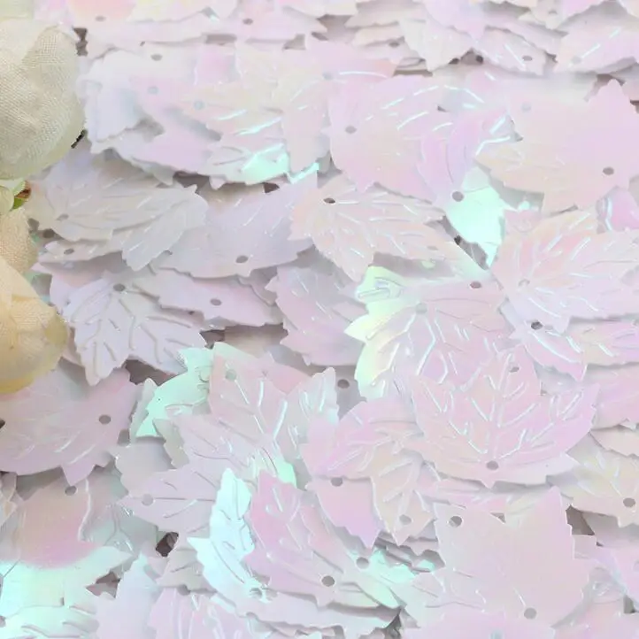 Leaf Shape prom dress sequin Shine sequin fabric wholesale