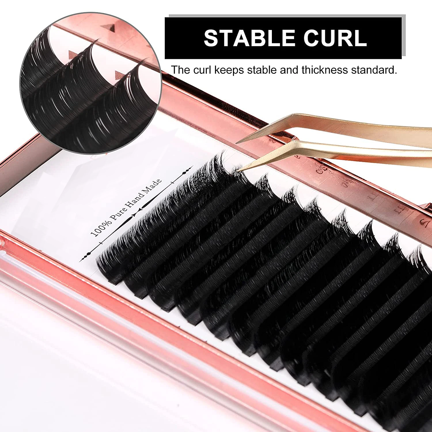  2021 new arrivals classic sink mink lash extension Russian Volume eyelashes individual
