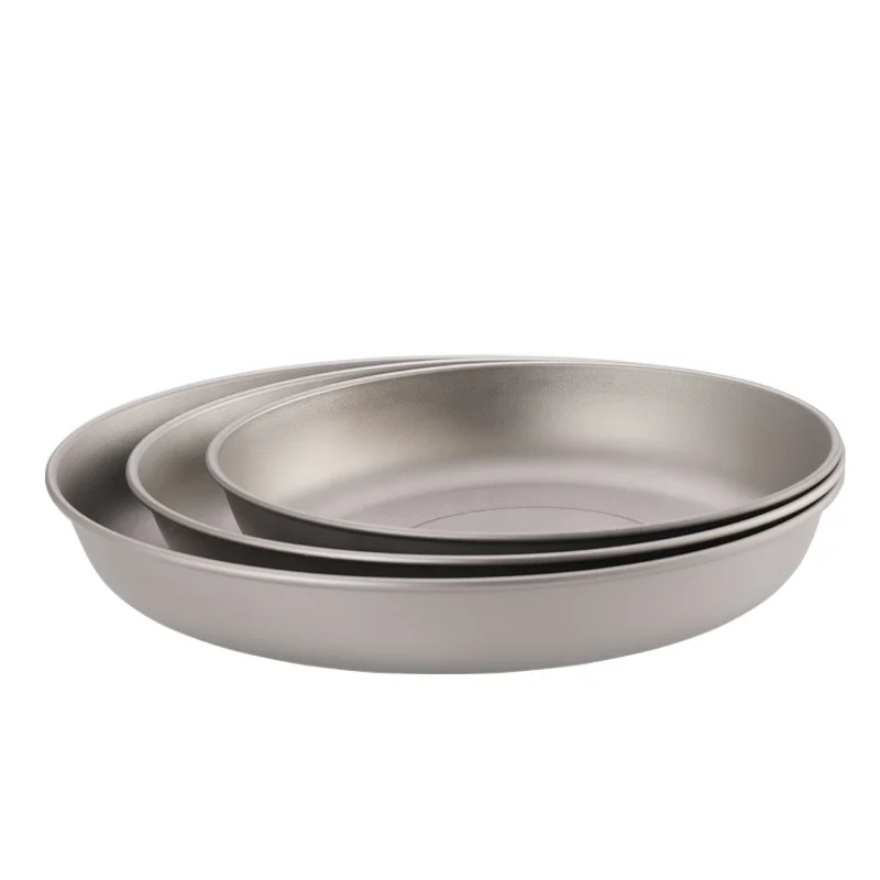 Non-stick Titanium Frying Pan Portable Outdoor Camping Hiking Cooking Set Cookware