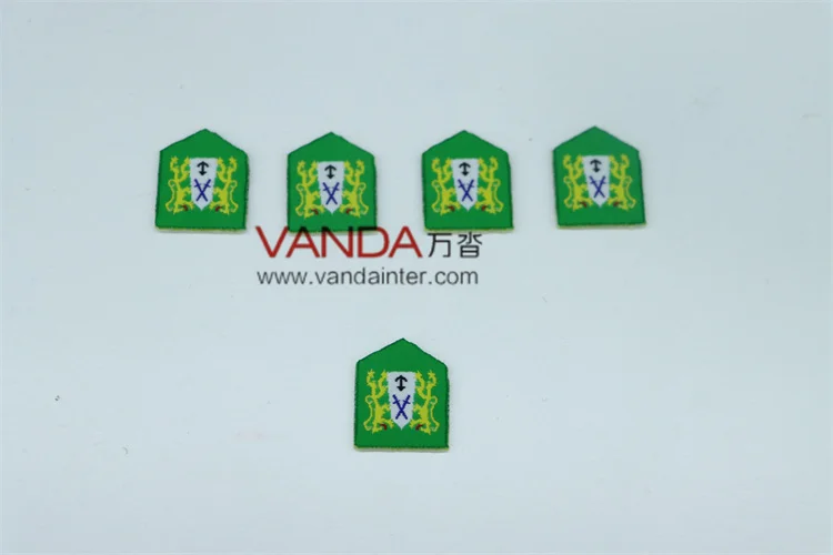 Wholesale Tanks Sign Badge Cap Customized Captain Cap Officers Bullion Thread HanEmbroidered Fabric Badge