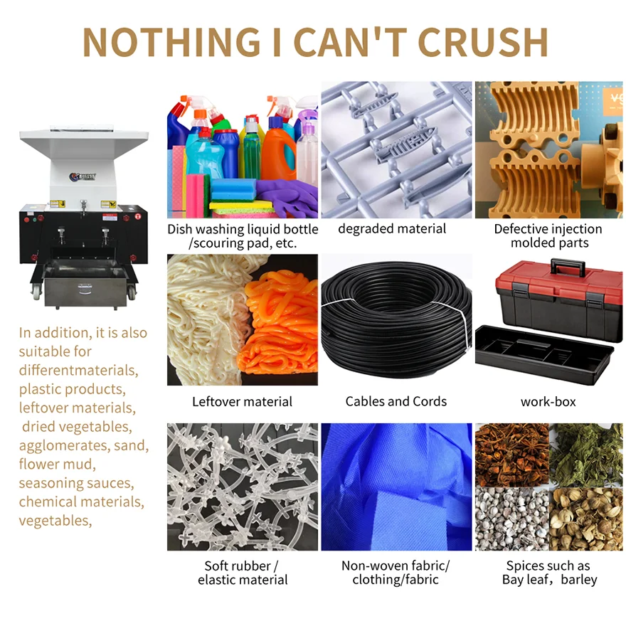 High Quality CE Automatic Garbage Plastic Crusher PET Bottle Shredder Machine Prices