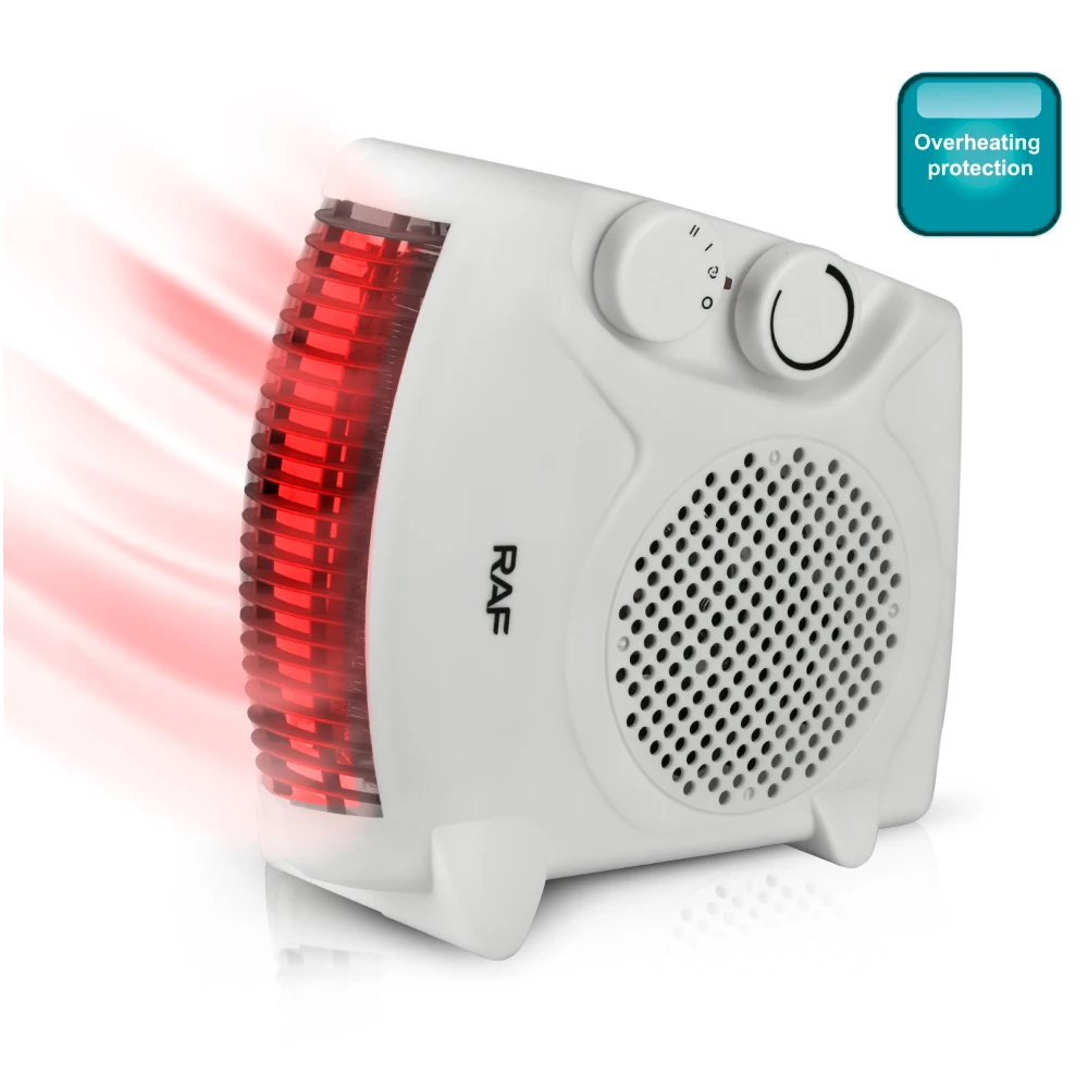 RAF 2000W Mini Home Space Large Firepower Free Standing Overheating Protection Electric Fan Heater For Household