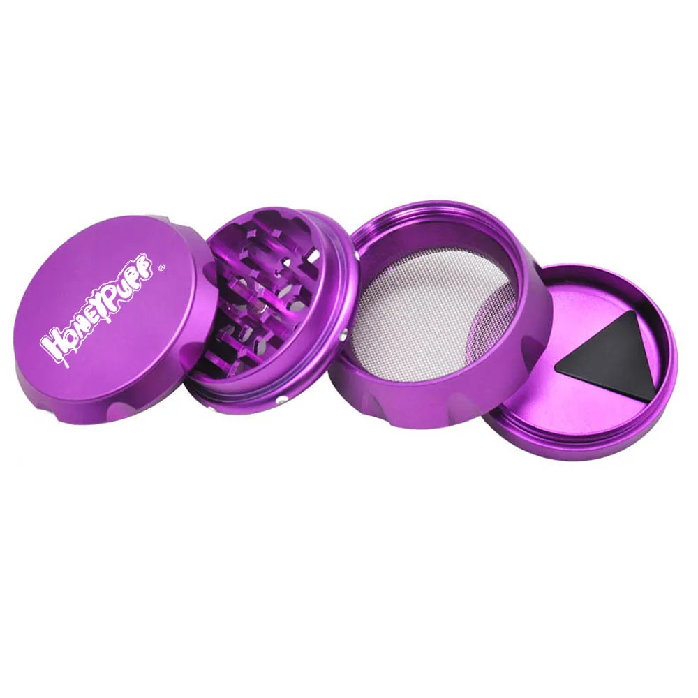 Бесплатная доставка, 63 мм, 4 части, цинковая травяная мельница, 4-слойные аксессуары для курения, мини-мельница для сорняков с пользовательским логотипом