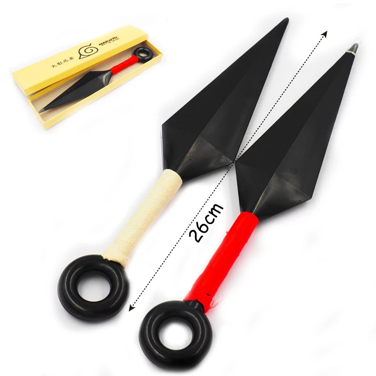 26cm ABS Plastic Kunai Props Big Size Anime Kunai Shuriken Cosplay Props With Box Package