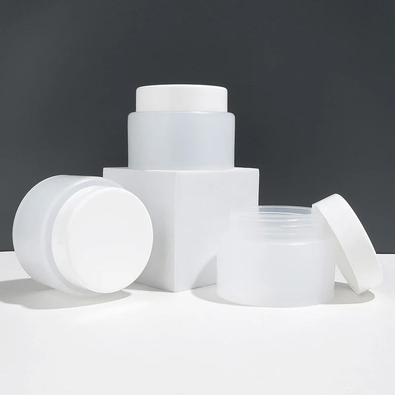 10g 30g 50g 100g 200g 250g Private Label Empty Recycled Wide Mouth Container Airtight Body Face Cream Plastic Cosmetic Jars