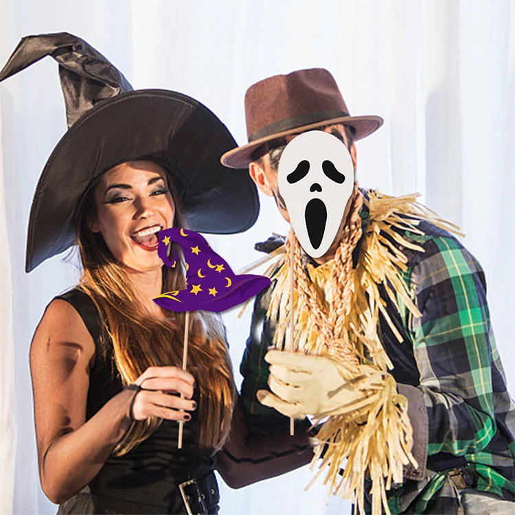 High Grade Halloween Scary Clown Mask Costume Party Prop Latex Horror Clown Joker Toy Decoration Juguete De Halloween