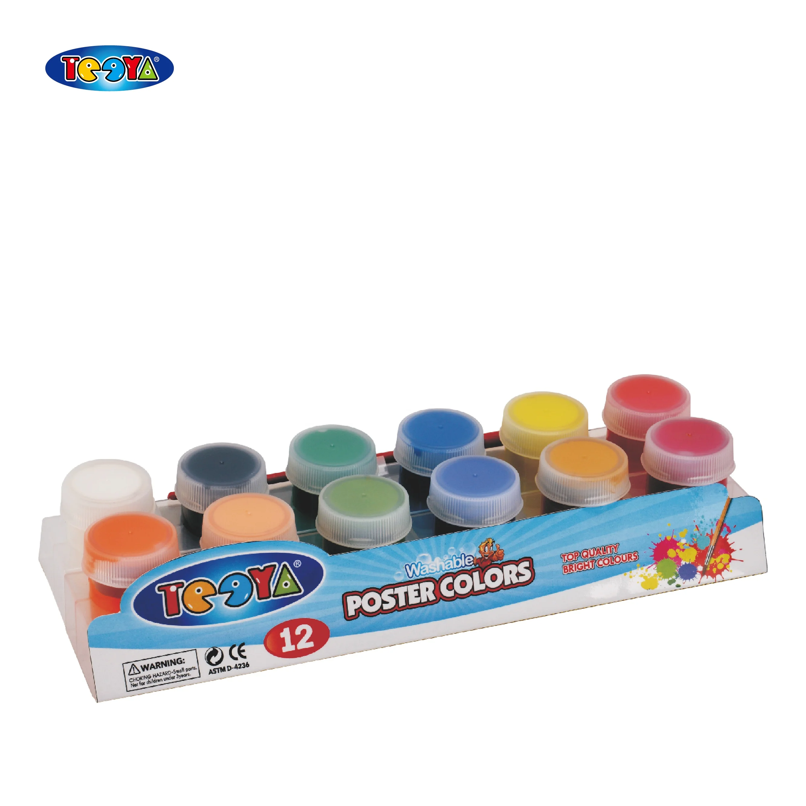 
12 COLOR 20ML FINGER PAINT SET 