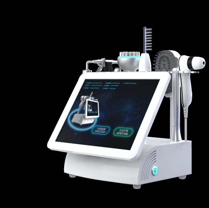 5-in-1 Hair Scalp Treatment Machine with Hair Follicle Detection Analysis Hair Regrowth Machine Scalp Massager Professional