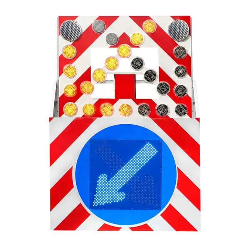 EN 12352  L8 L9 Lamps  Message Sign board LED lifting Arrow board aluminum Europe Standard