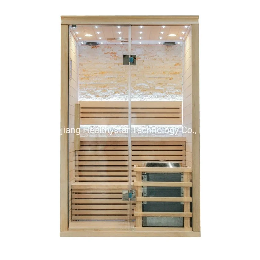 Double Bench Electric Steam Combined Sauna with Stone