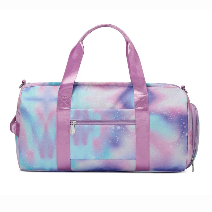 Girls Overnight Dance Duffle Bag Kids Sports Gym Travel Bags for Girls Teens Gymnastics Ballet Bag with Shoe Compartment