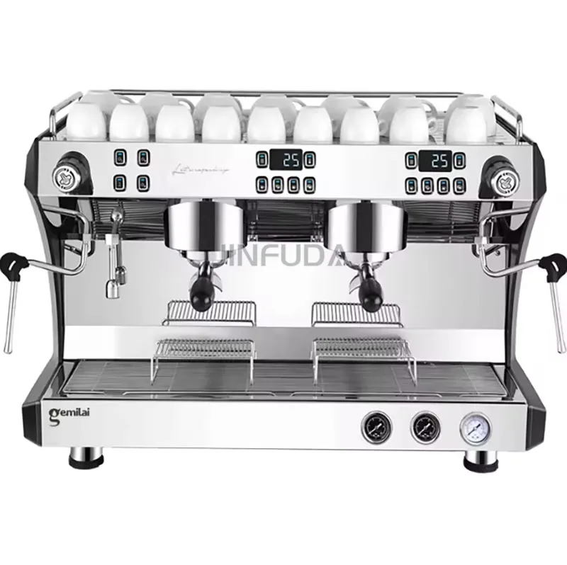 Profesional Kaffeemaschine Italian Coffee Maker E61 Two Group Semi Automatic 3 In 1 Commercial Coffee Espresso Machine In China