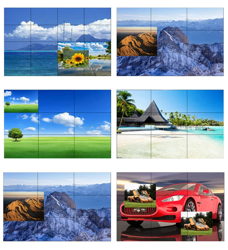 49 Inch Wall Mount 3x3 Video Wall Panel 5.5mm Narrow Bezel Advertising Display Full HD Screen LCD Video Wall
