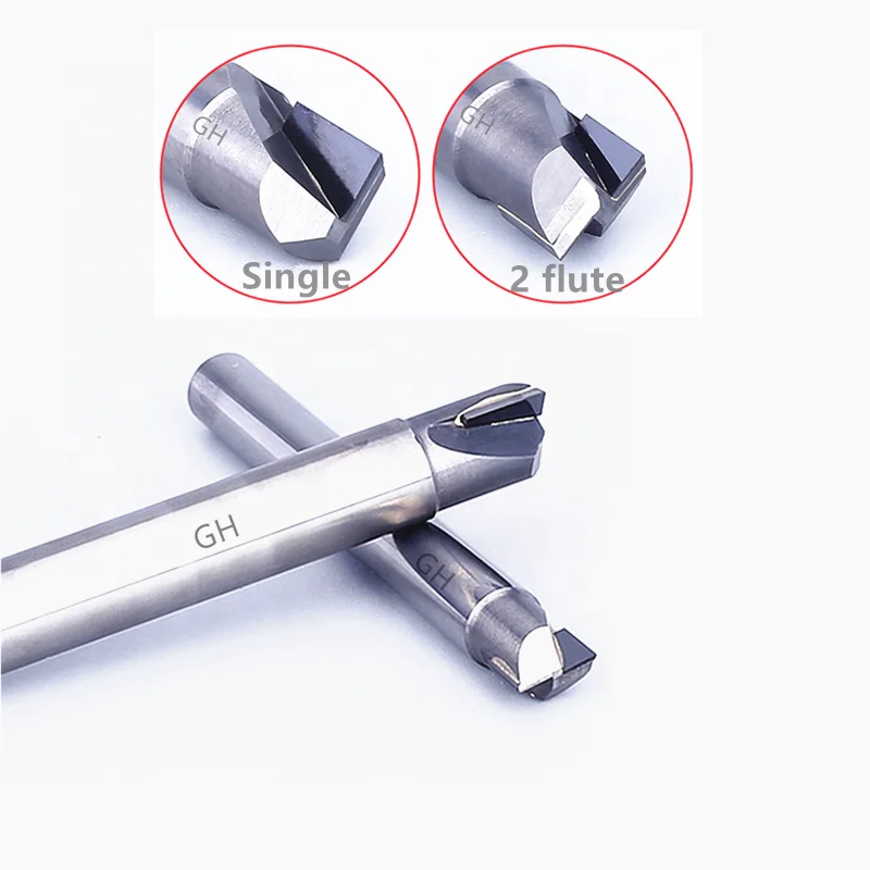 Diamond end mill Milling cutter PCD straight flute milling tool for granite carbon fiber aluminum