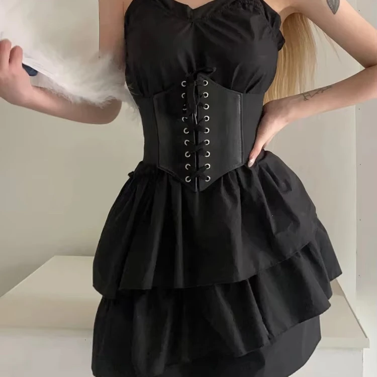 Женский корсет из искусственной кожи