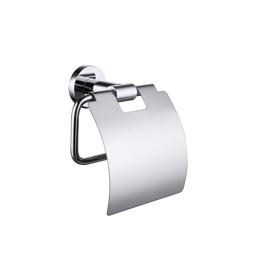 Chrome Finish Brass Single Tier Glass Bathroom Towel Shelf