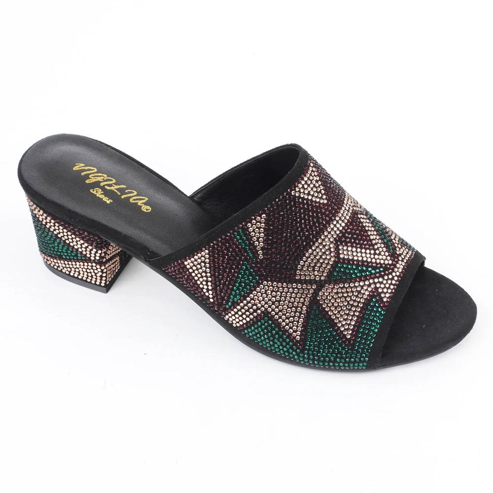 Fish Mouth Summer Ladies High Heel Shoes Fashionable Shining Beautiful Ladies Slippers Shoes