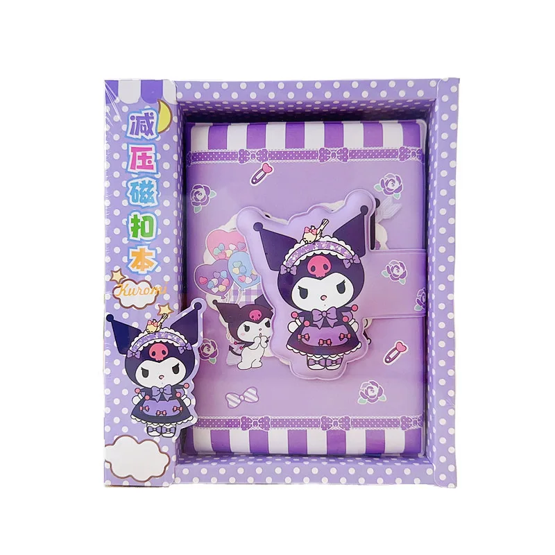 Cartoon Decompression Magnetic Buckle Book Gift Box Cute Waterproof Colored Picture Insert Student Handbook Notebook