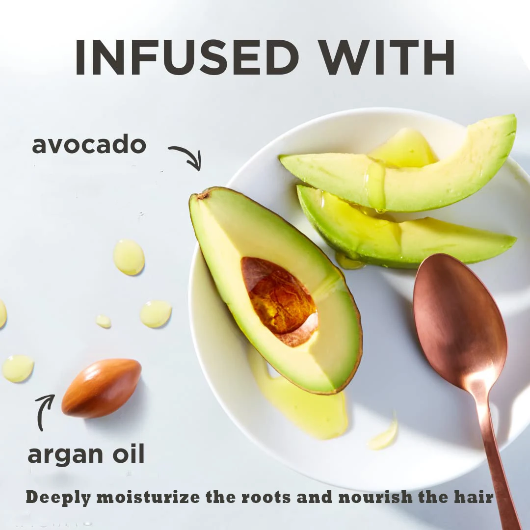 OEM/ODM Hair Conditioner Organic Avocado Argan Oil Nourishing Smooth Anti-Frizz Hair Food for african hair
