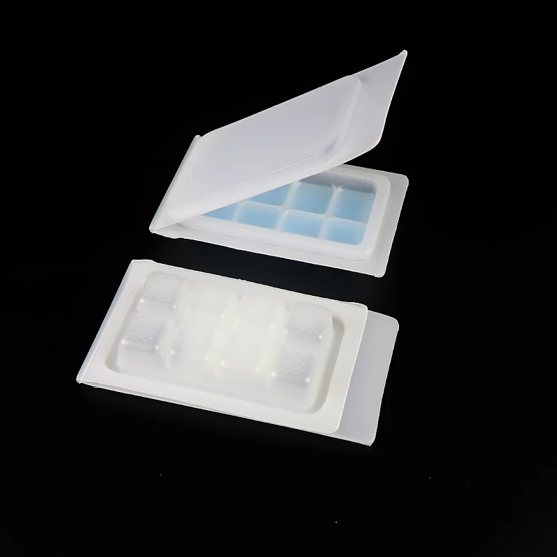 Snap Bar Clamshells De Noel Christmas Empty Wax Melt Clamshells 8 Cavity Black Wax Melt Clamshell