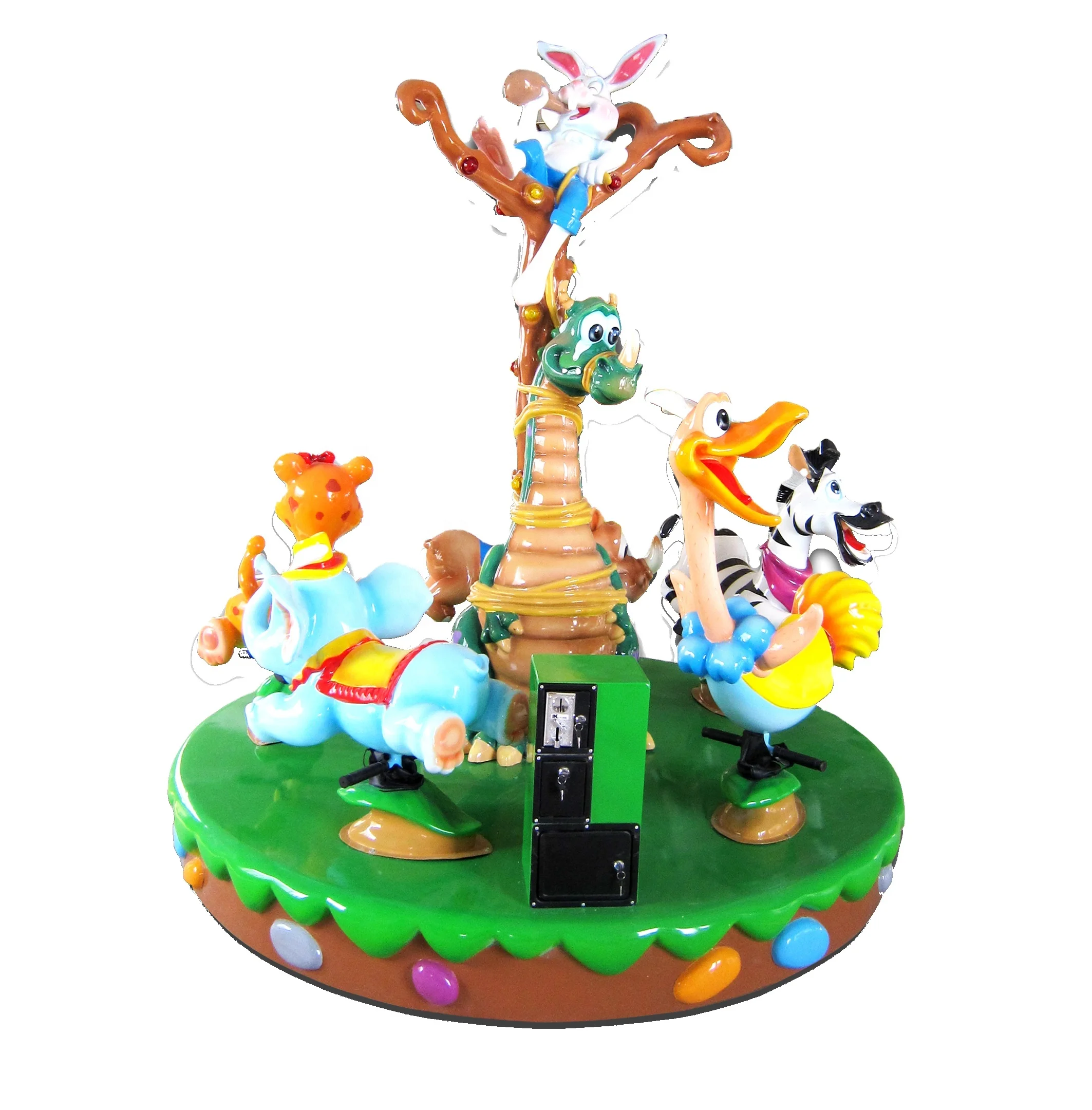 Best Price High Quality 5 Seats Kiddie Ride Classic Flying Chair Robin Rabbit Carousel For Kids World