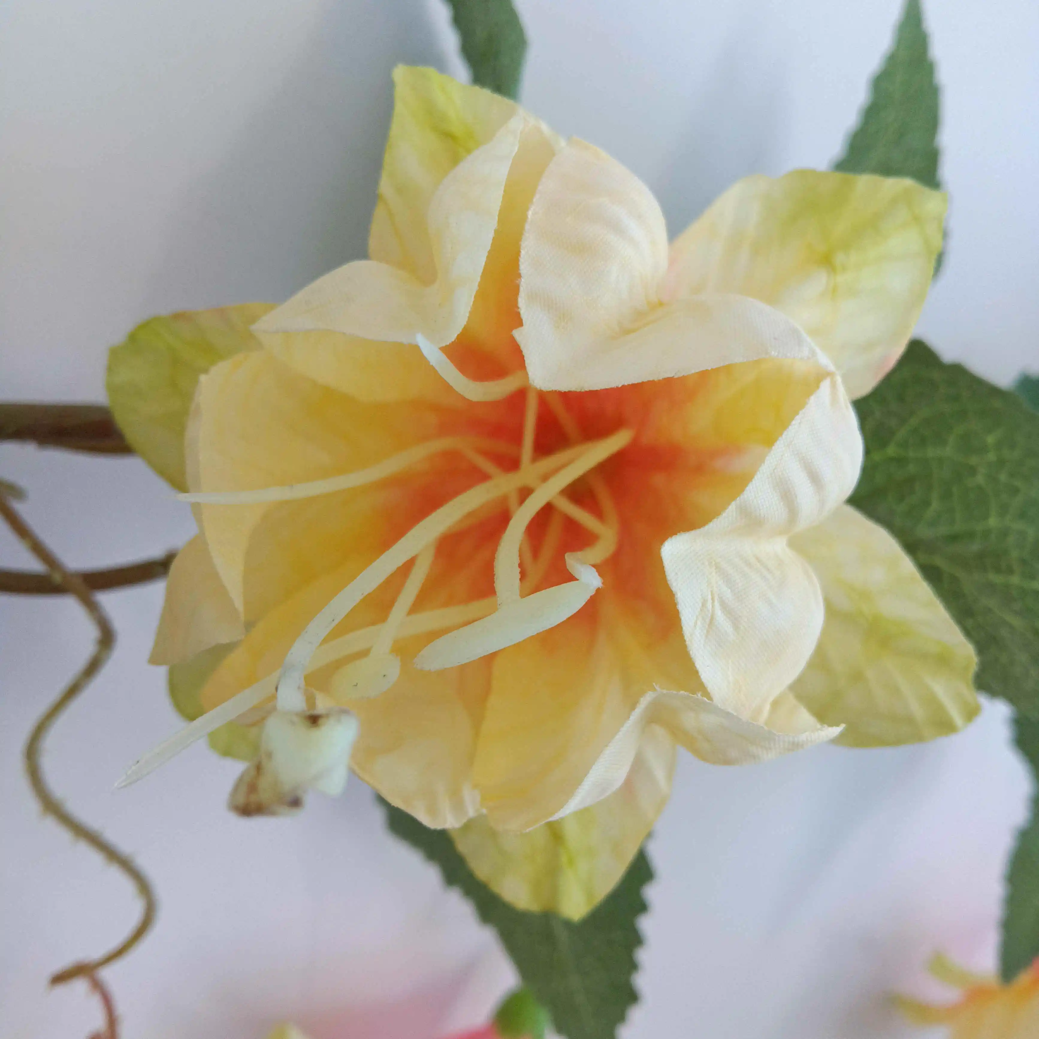 EG-A028 5 heads artificial Chinese lantern flower silk Decorative arrangement simulation flowers Ceiling decoration