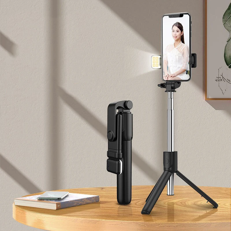 Mini Holder Tripod Shutter Remote Control Handheld Gimbal Stabilizer Smartphone Wireless BT Selfie Stick Foldable Retractable