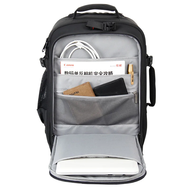 
Eirmai Convertible Rolling Camera Backpack Bag - 14.5x11.8x24.4 inches Inches, Black 