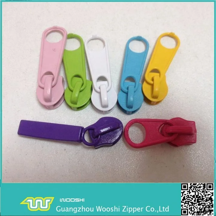  Slider large highly polished zipper metal slider with Zipper for garment