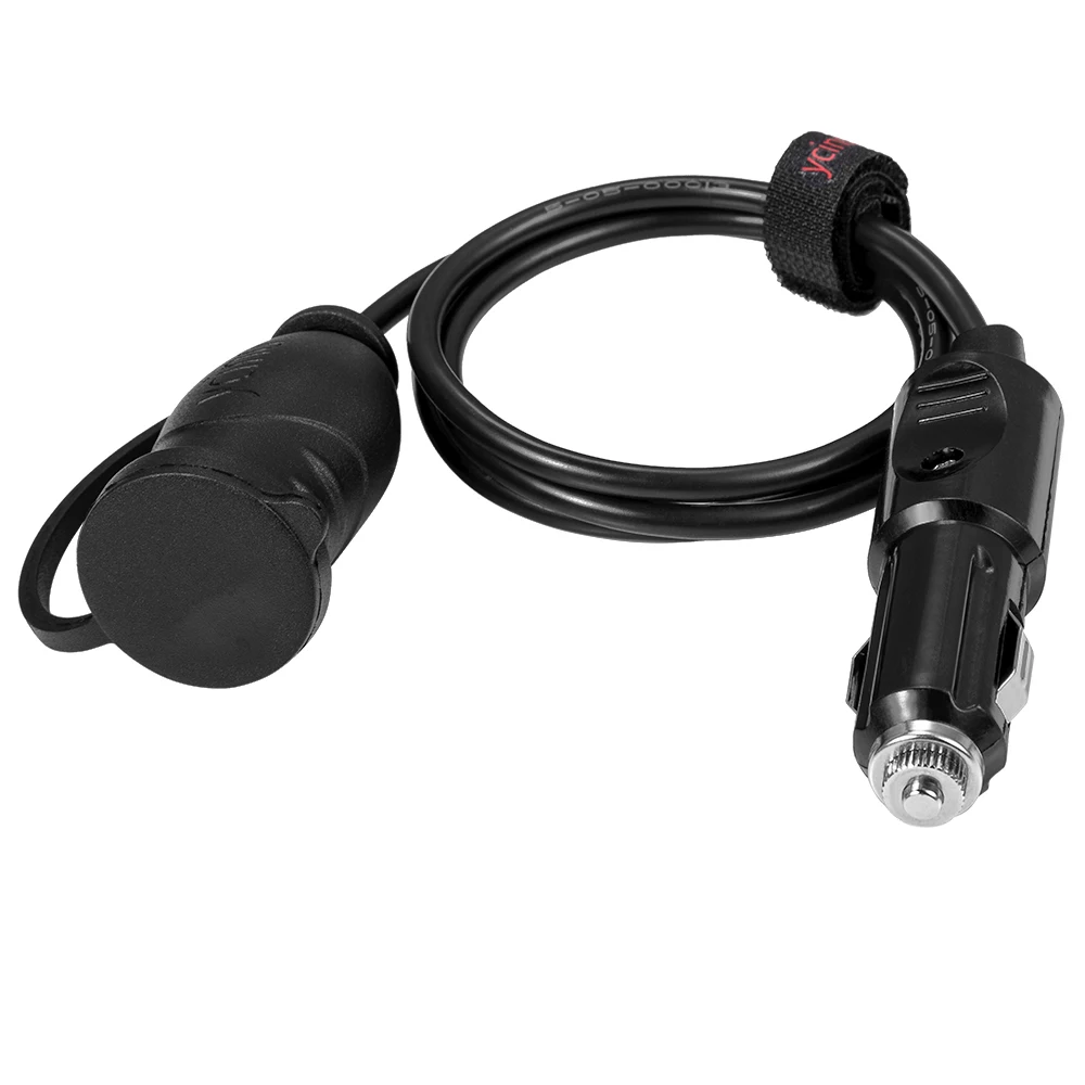  Cigarette Lighter to Female Socket Battery Extension Cable Aviation Plug 12V/24V 15A 13AWG Cord 10Ft