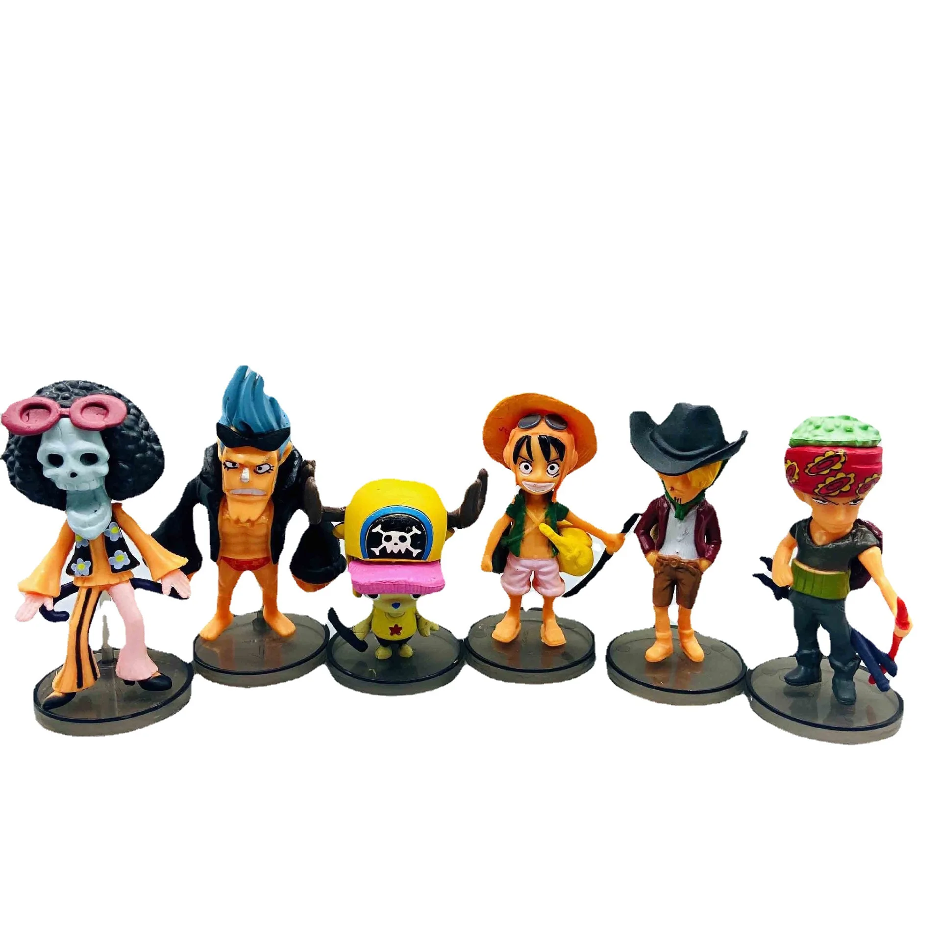 Мини набор фигур аниме фигурка одна штука Обезьяна D. Luffy Roronoa Zoro экшн-фигурка 6 шт./набор продается в наборе