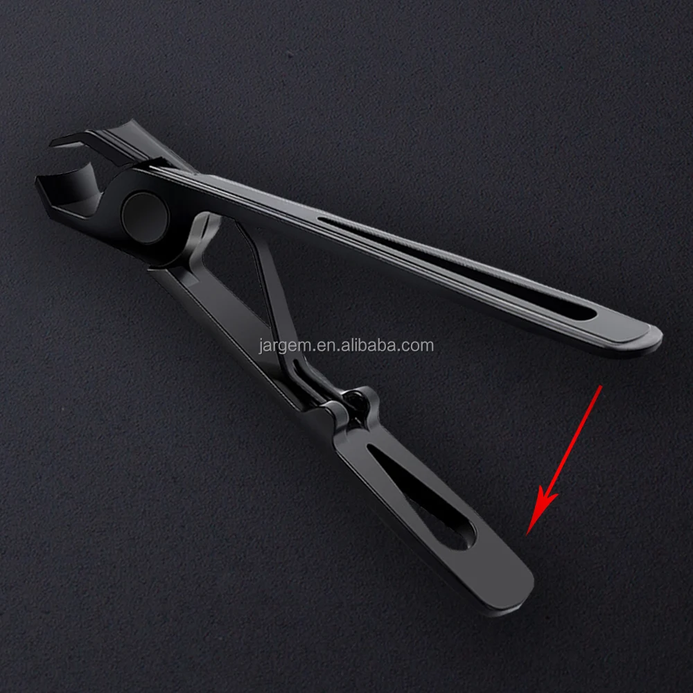 Large Size Wide Jaw Finger Toe Nail Clipper Black Pink Cutter For Thick Nails