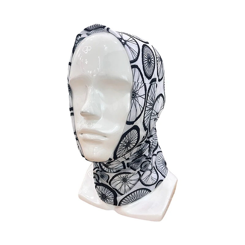 Custom Pattern Tubular Hiking Bandana Riding Face Mask with Dust Wind Sun Protection Rave Festival Seamless Bandana Tube Scarf