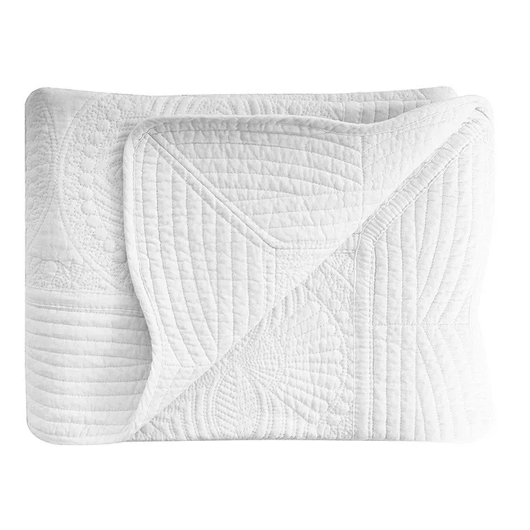 Baby Blanket Heirloom Style Baby Quilt Monogram 100% Cotton Keepsake Baby Boho Blankets